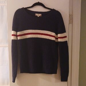 SPECIAL 2/$25 Navy Blue Striped Sweater